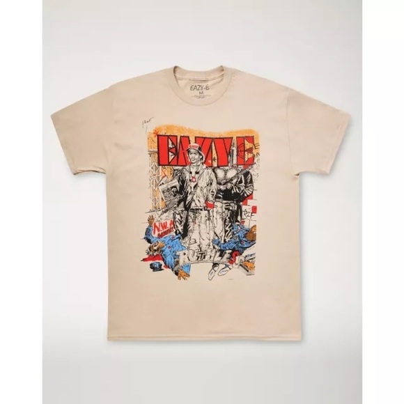Eazy E - Cartoon Eazy E Ruthless Graphic Short Sleeve T Shirt  Size Large - Picture 1 of 9